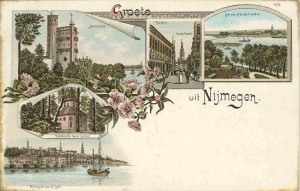 Ansichtkaart Groete uit Nijmegen, 1895
